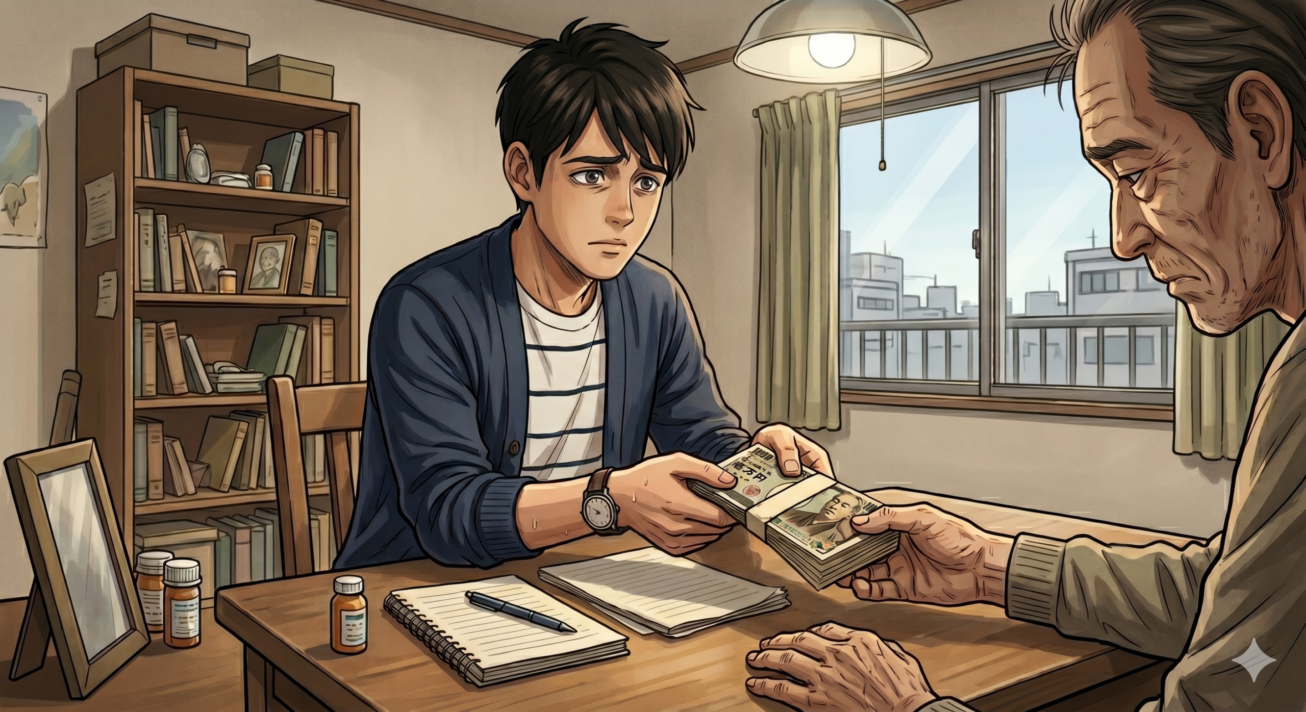 父へお金を貸す